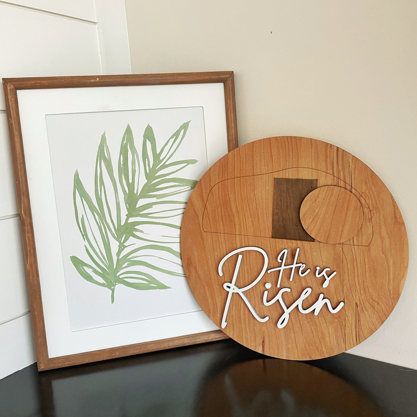 HE IS RISEN wall decor