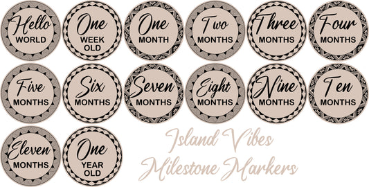 Island Vibes Milestone Markers