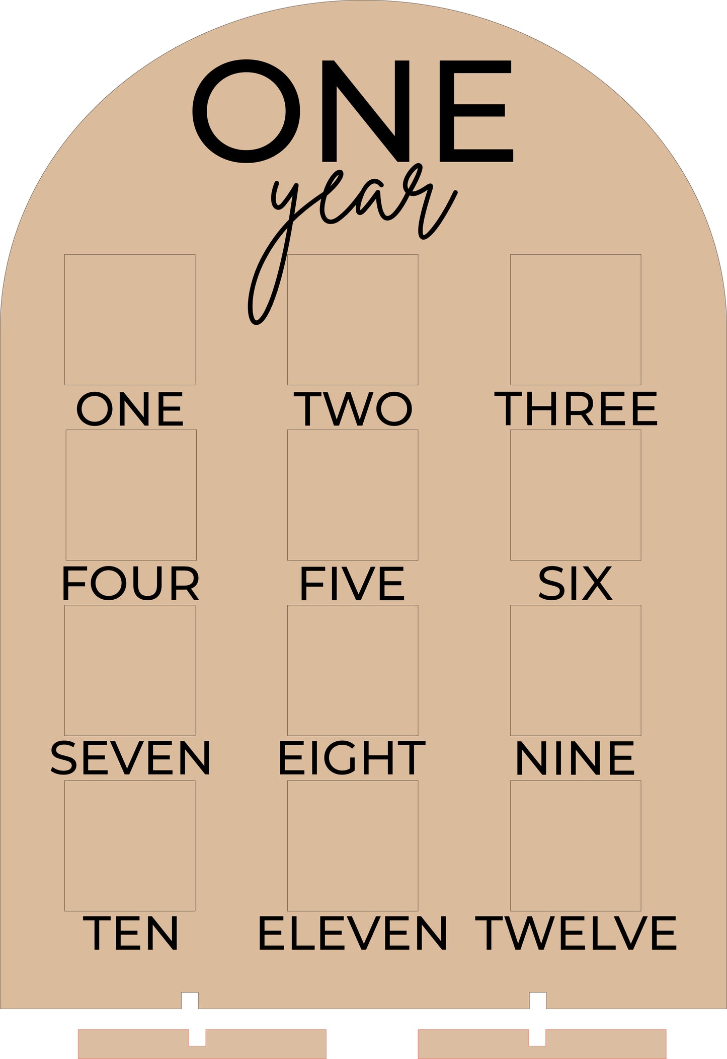 One Year Photo Arch Stand