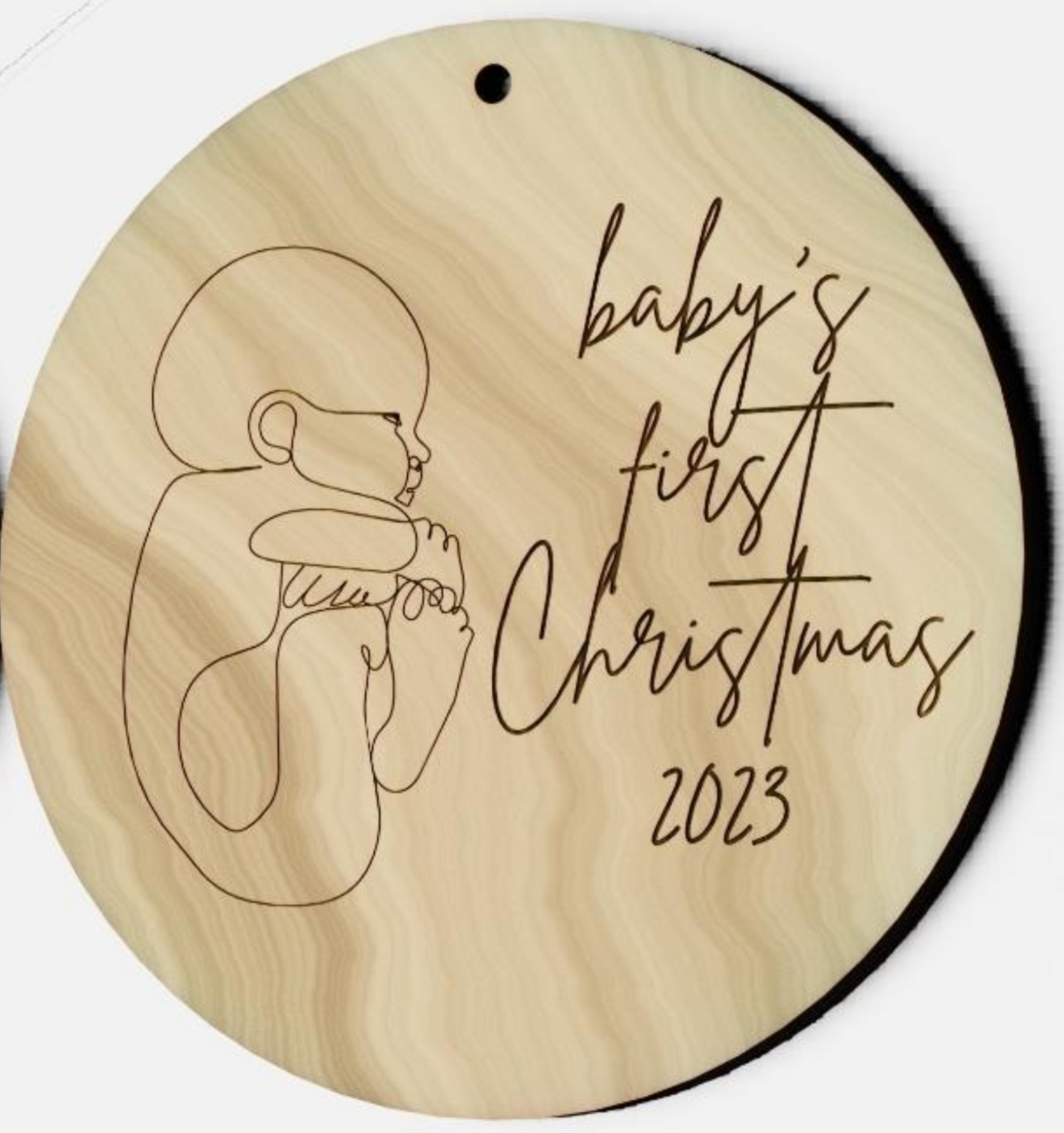 Baby's First Christmas Fetal Position Ornament