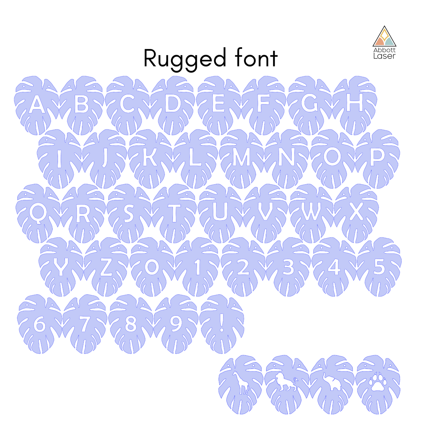 Wood Monstera Leaf Name Banner