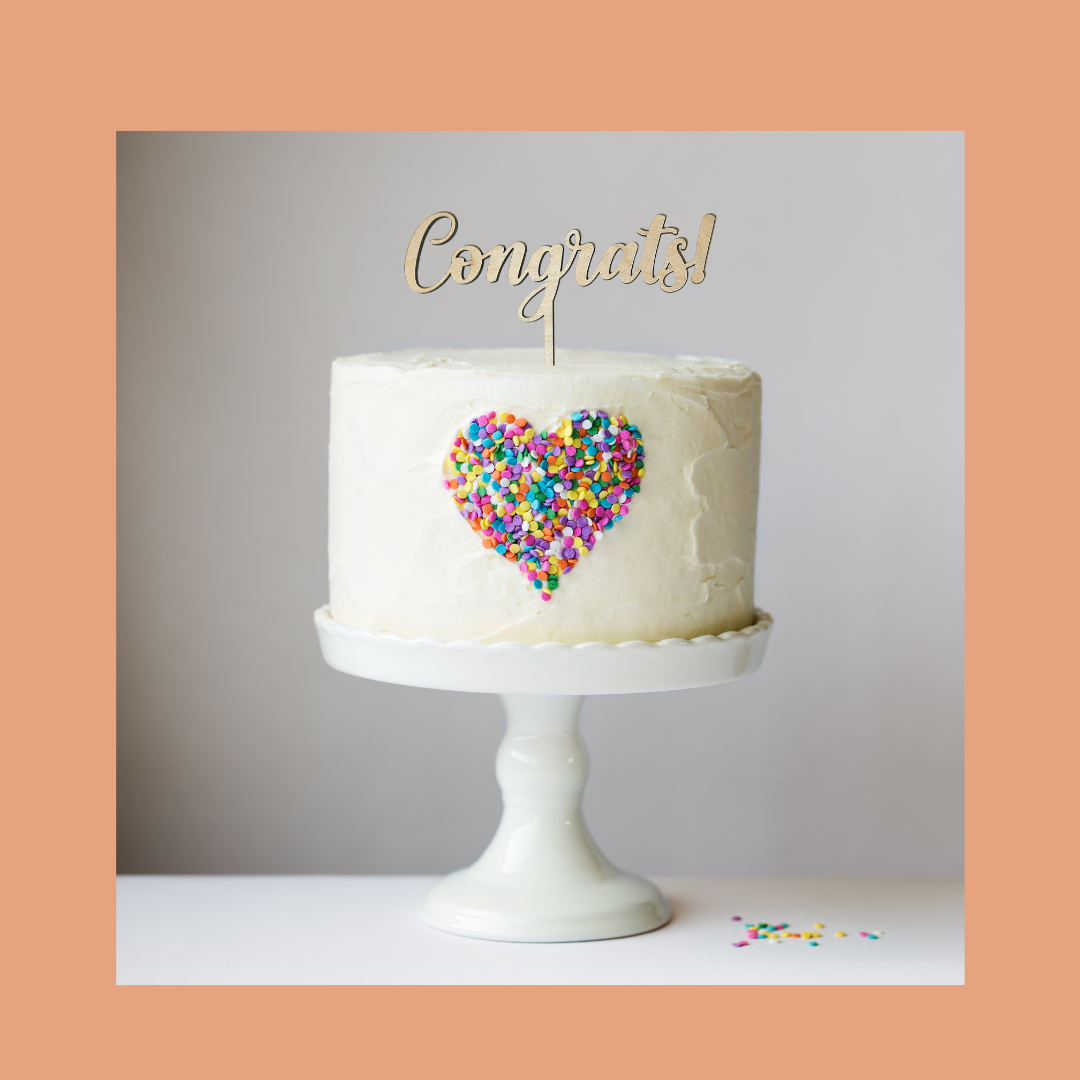 Congrats! Cake topper