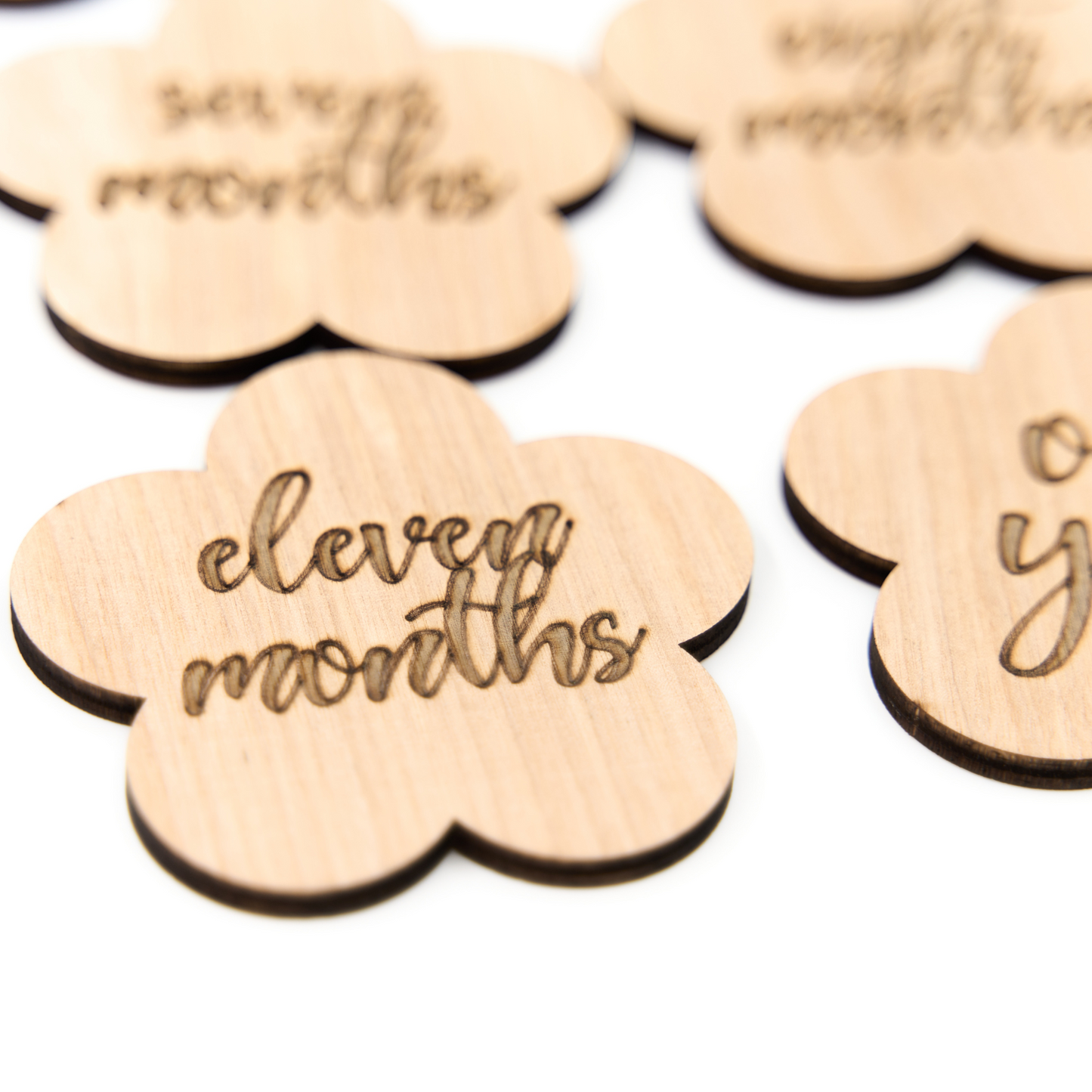 Wood Flower Baby Milestones