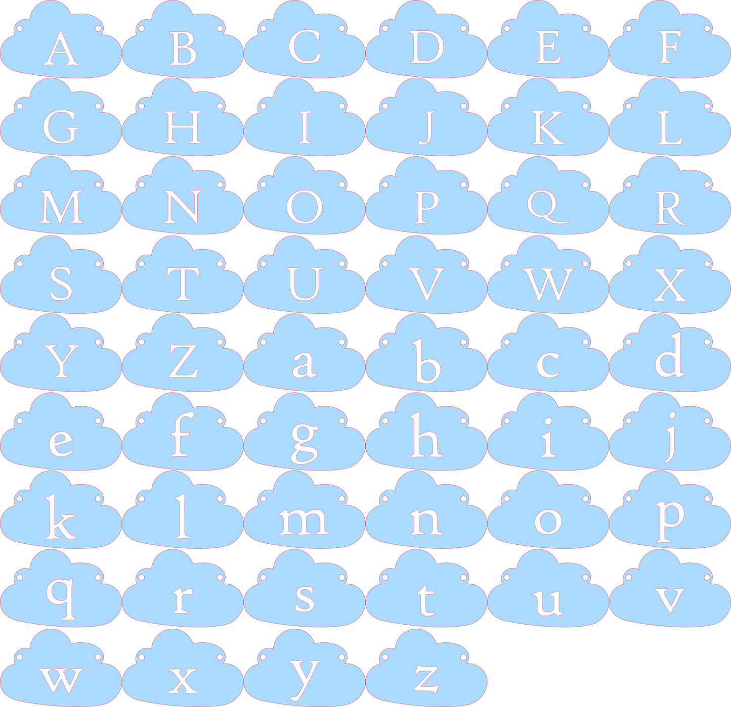Acrylic Cloud Name Banner