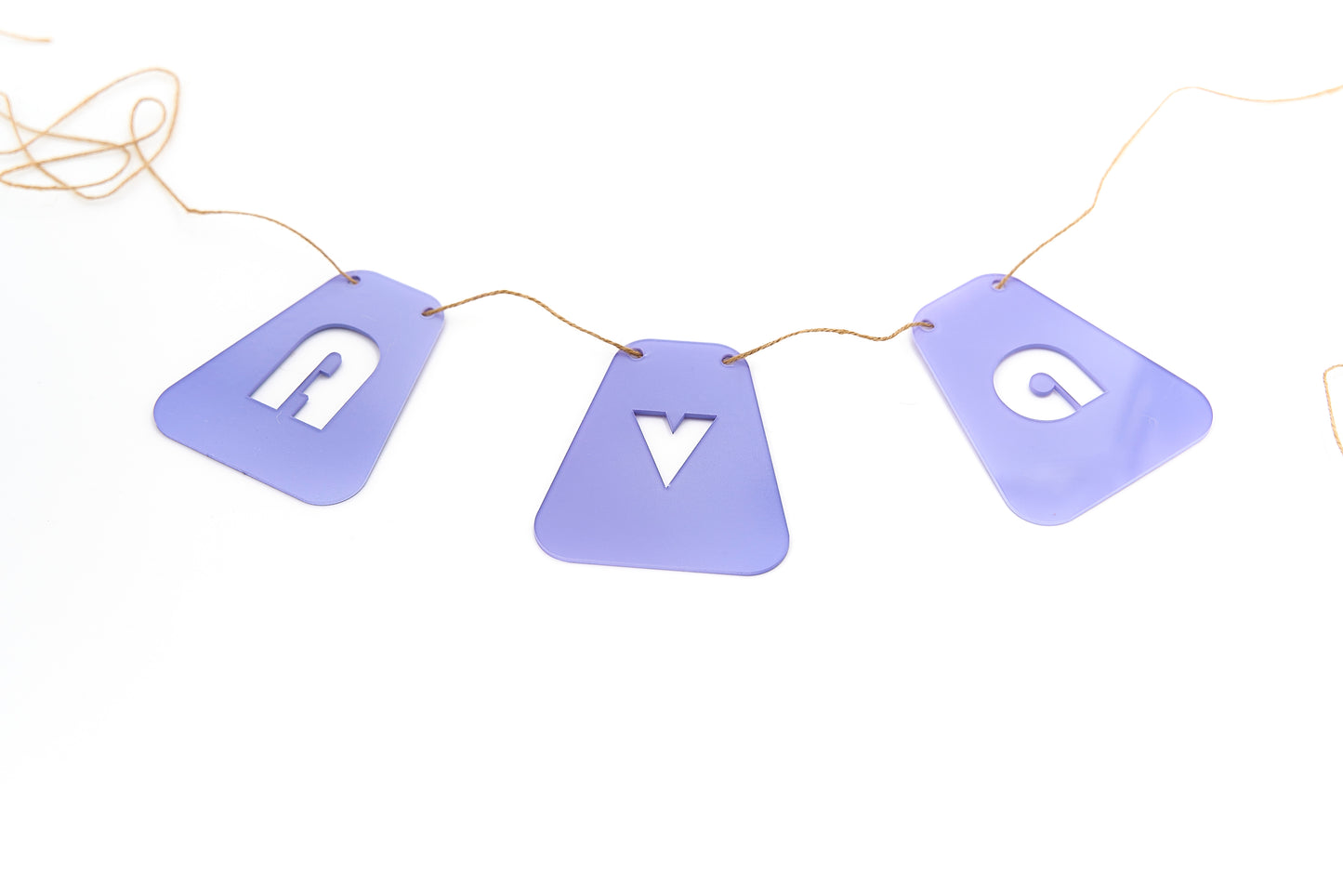 Acrylic Groovy Name Banner