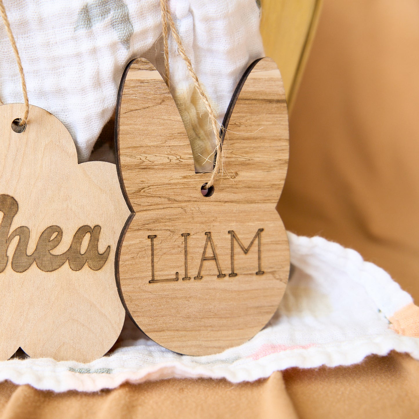 2023 Wood Easter Basket Tags