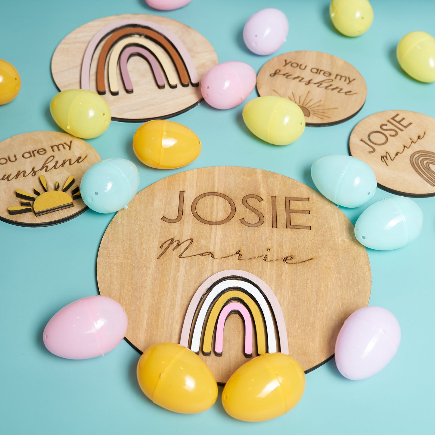 Circle Rainbow Name Sign