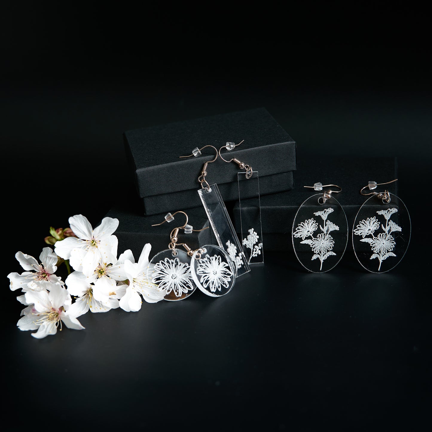 Bloom Where You Are Planted Acrylic Earrings