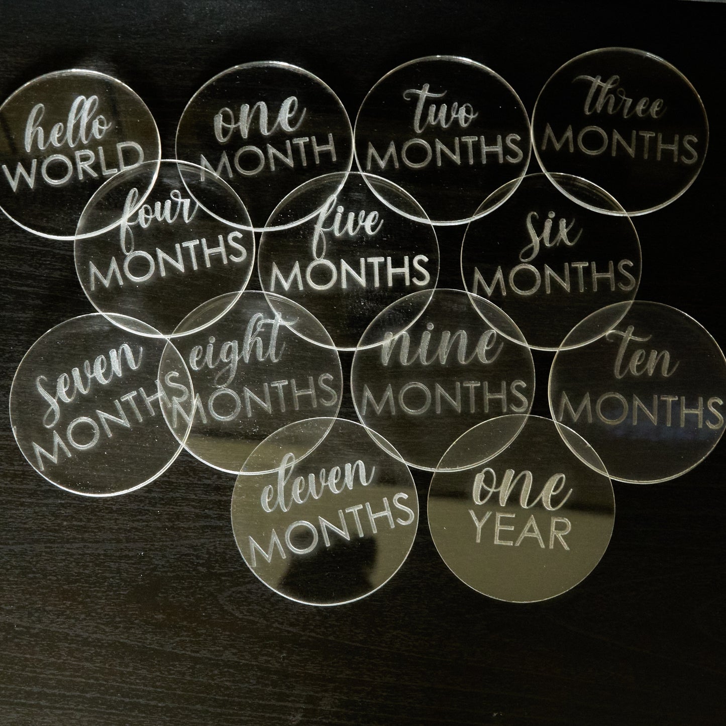 Acrylic Baby Milestone Circles