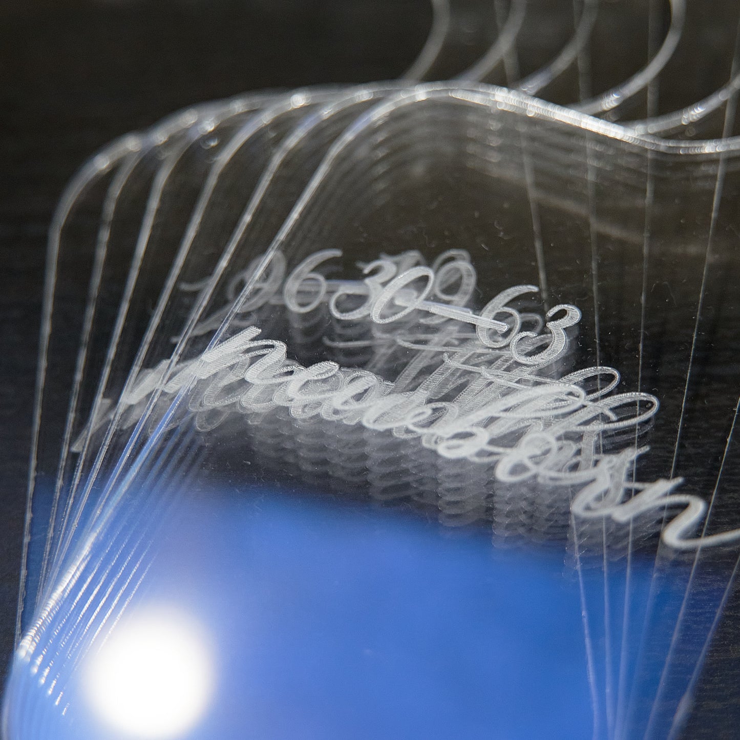 Cursive Acrylic Baby Hanger Dividers