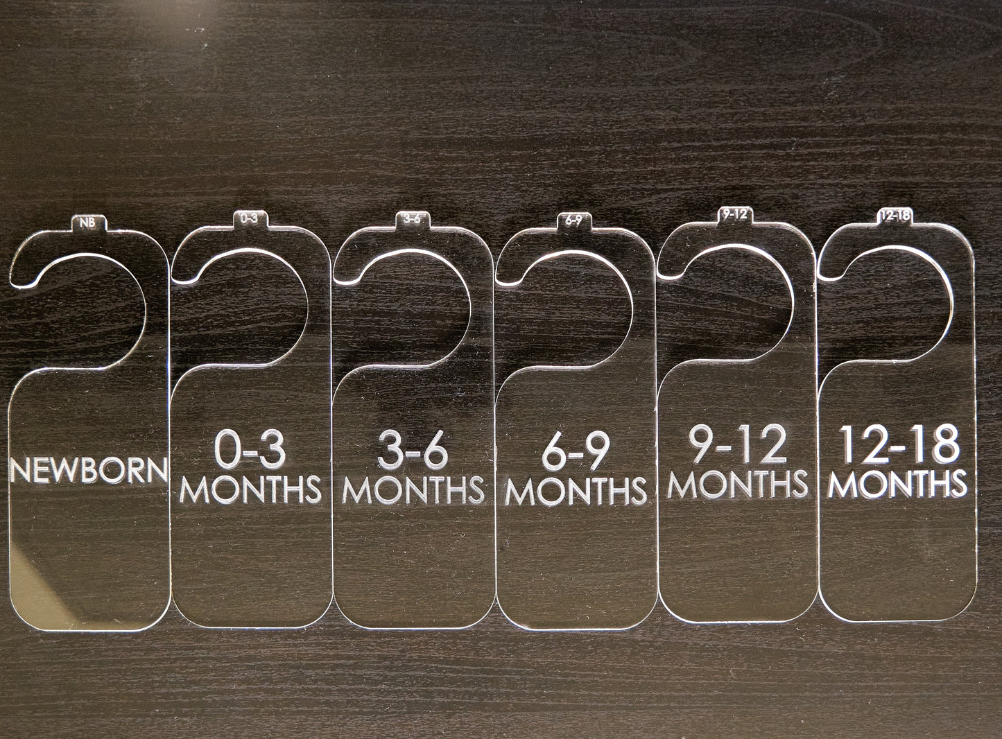 Simple Acrylic Baby Hanger Dividers
