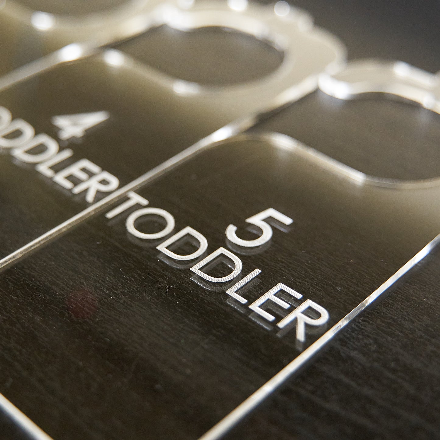 Simple Acrylic Baby Hanger Dividers