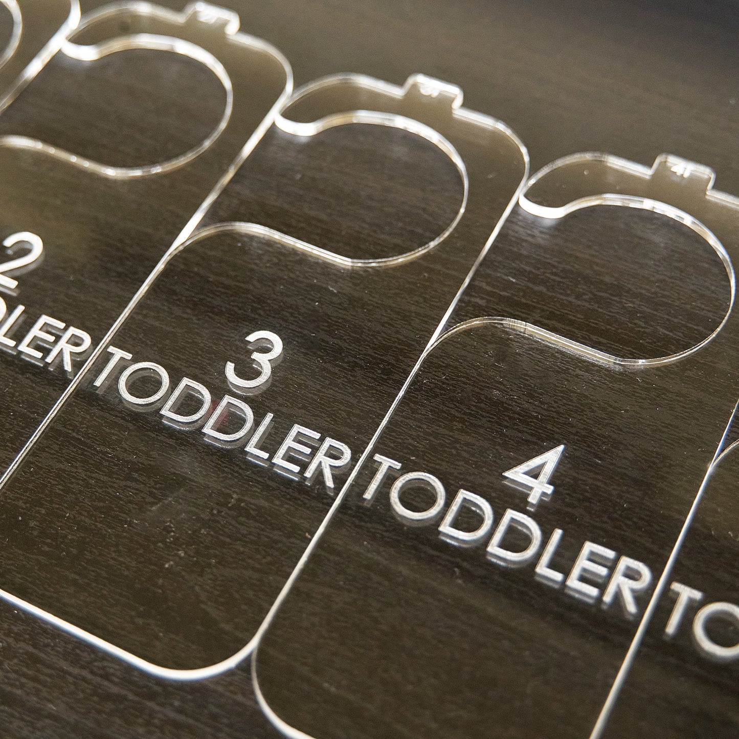 Simple Acrylic Baby Hanger Dividers