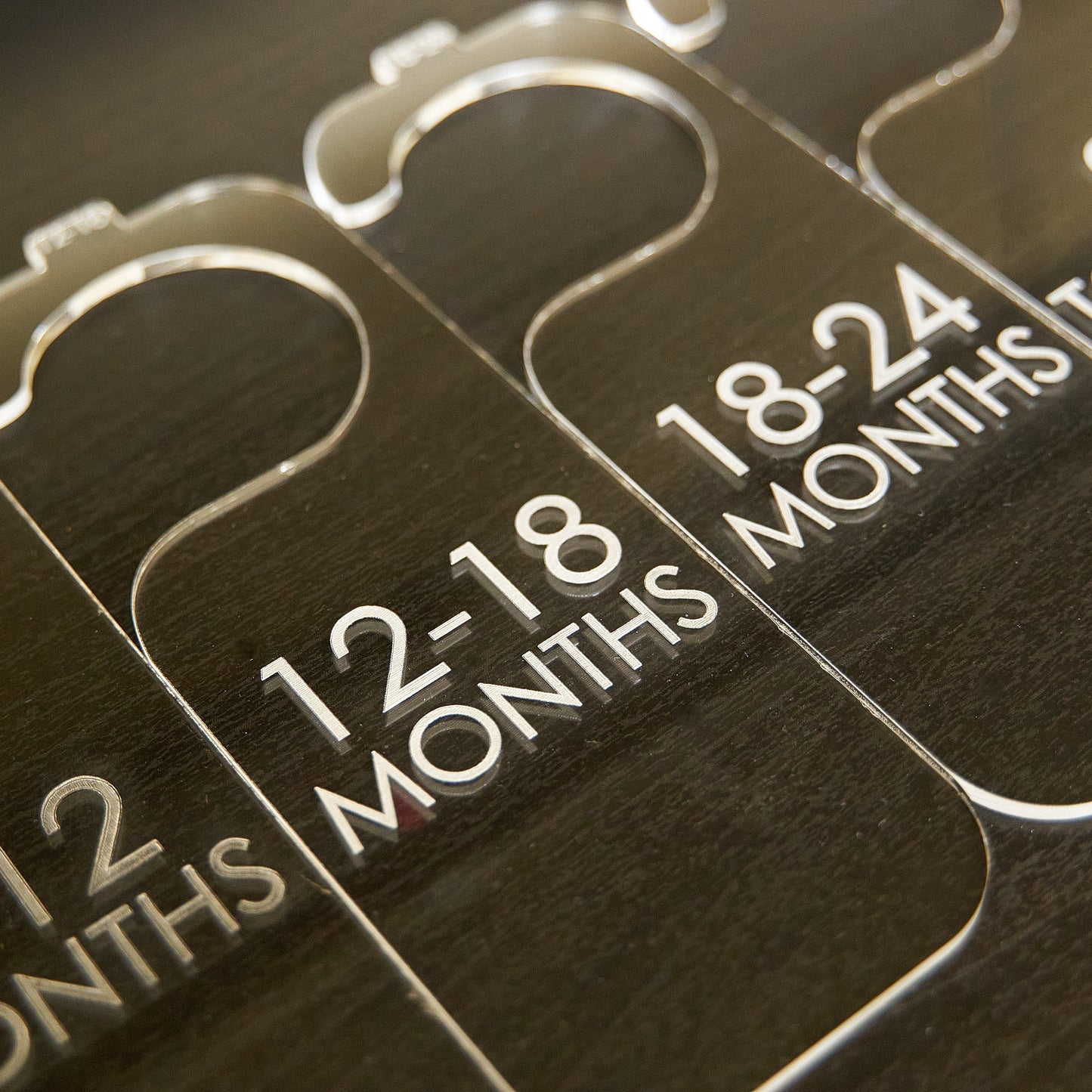 Simple Acrylic Baby Hanger Dividers