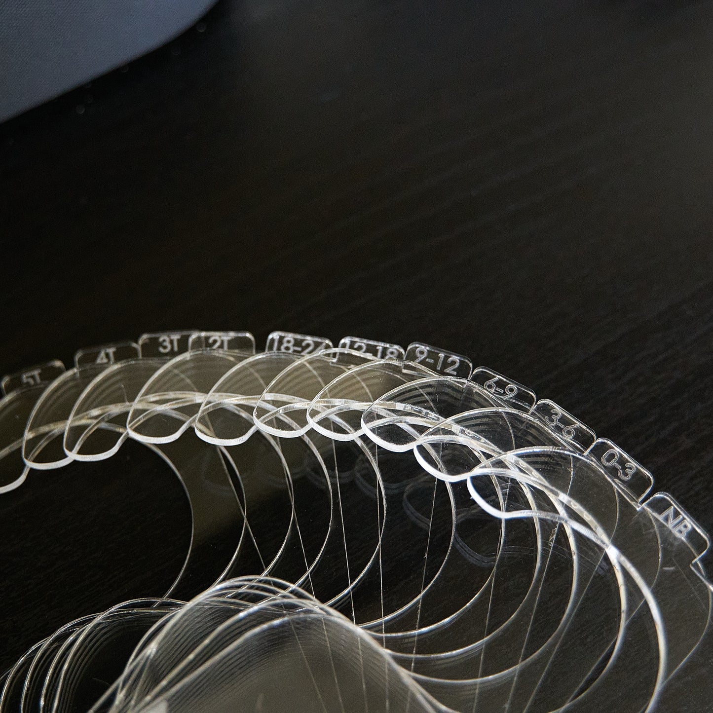 Simple Acrylic Baby Hanger Dividers