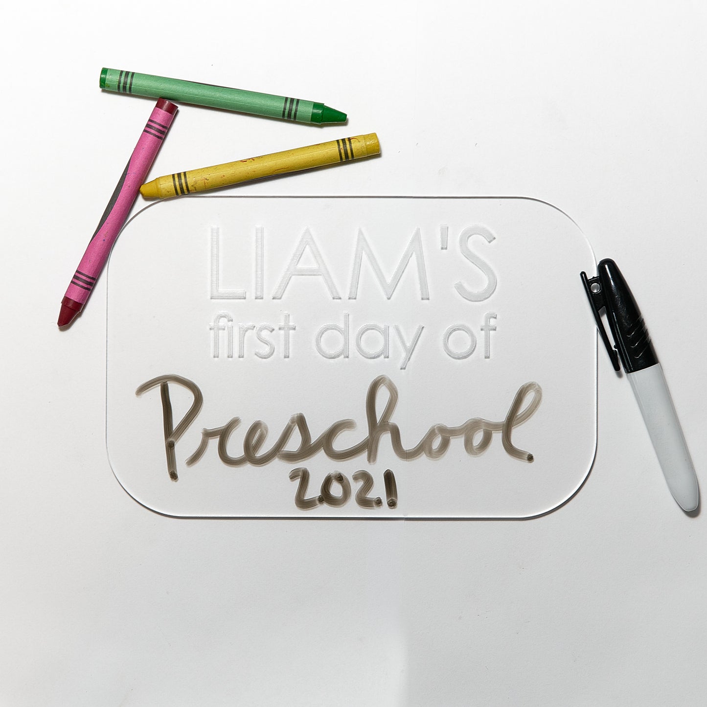Dry-Erase Personalized First Day of School Sign