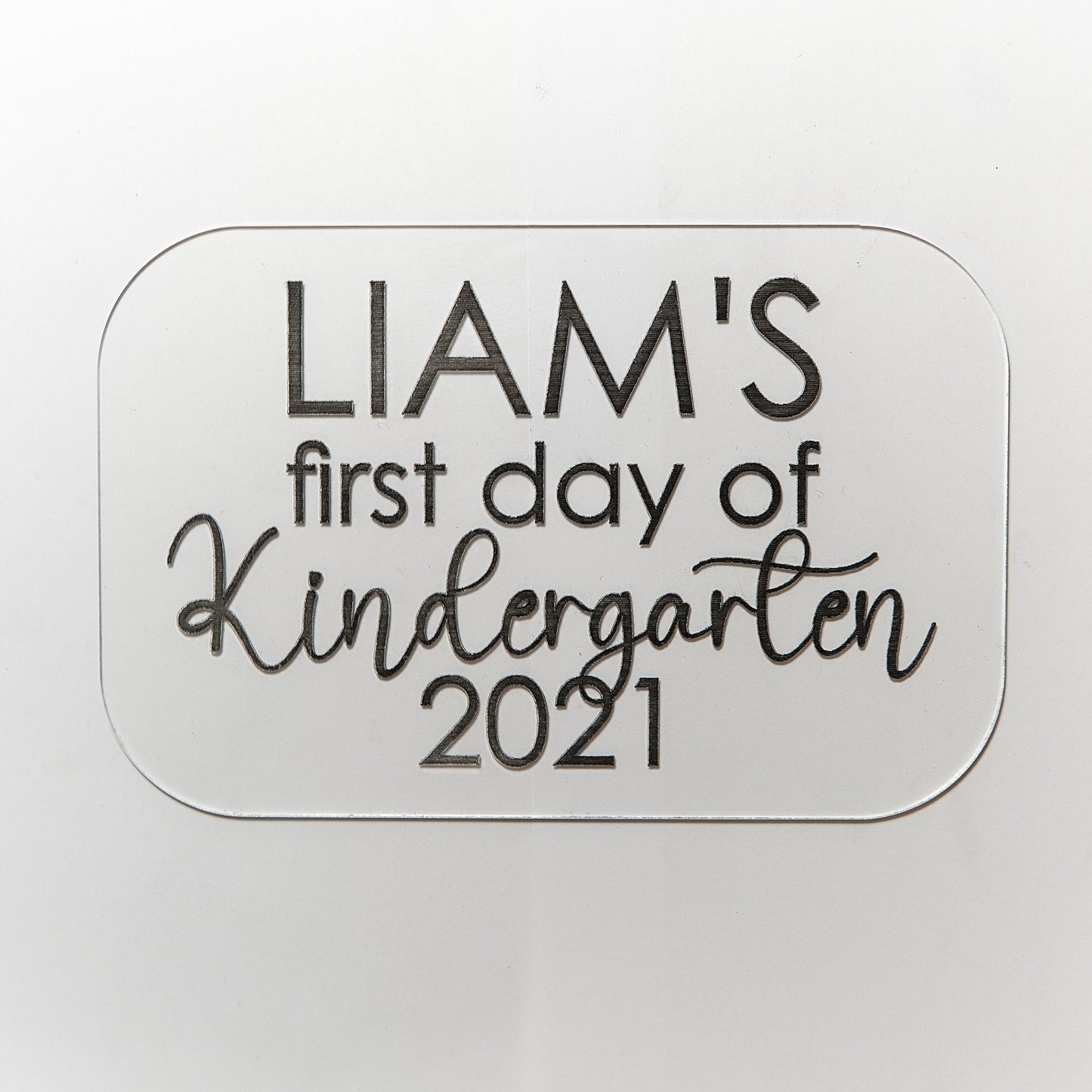 Dry-Erase Personalized First Day of School Sign