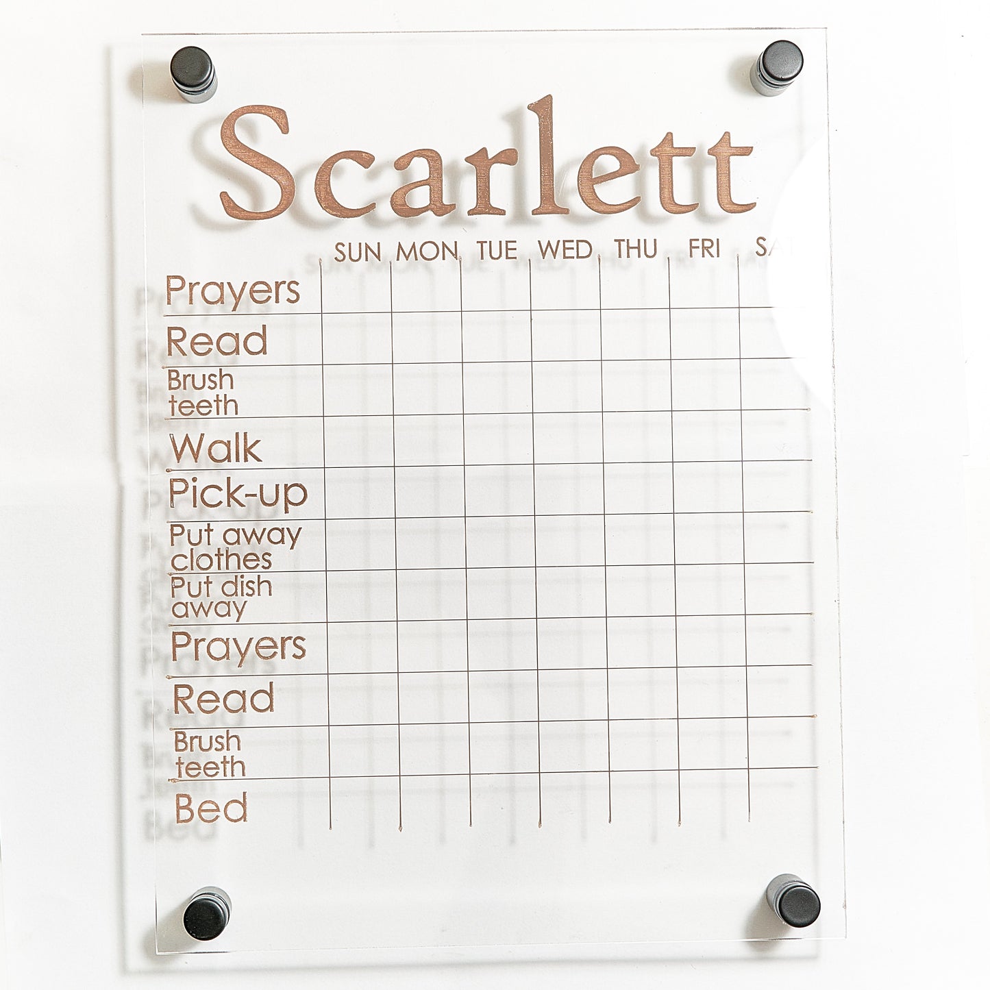 Dry-Erase Custom Chore Charts