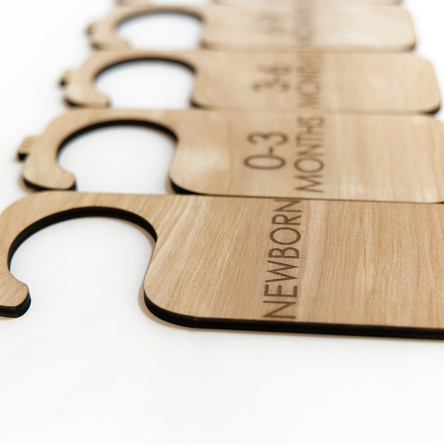 Simple Wooden Baby Hanger Dividers