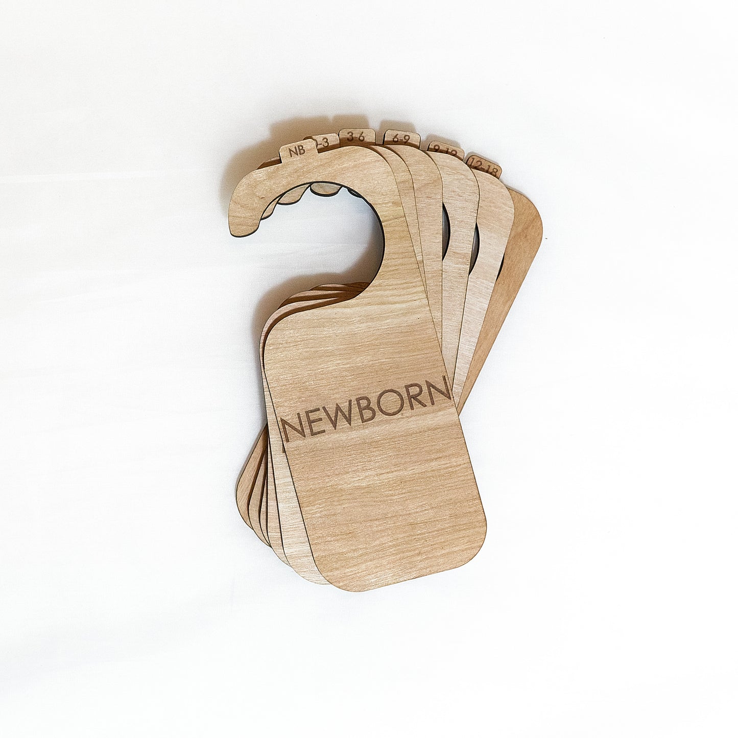 Simple Wooden Baby Hanger Dividers