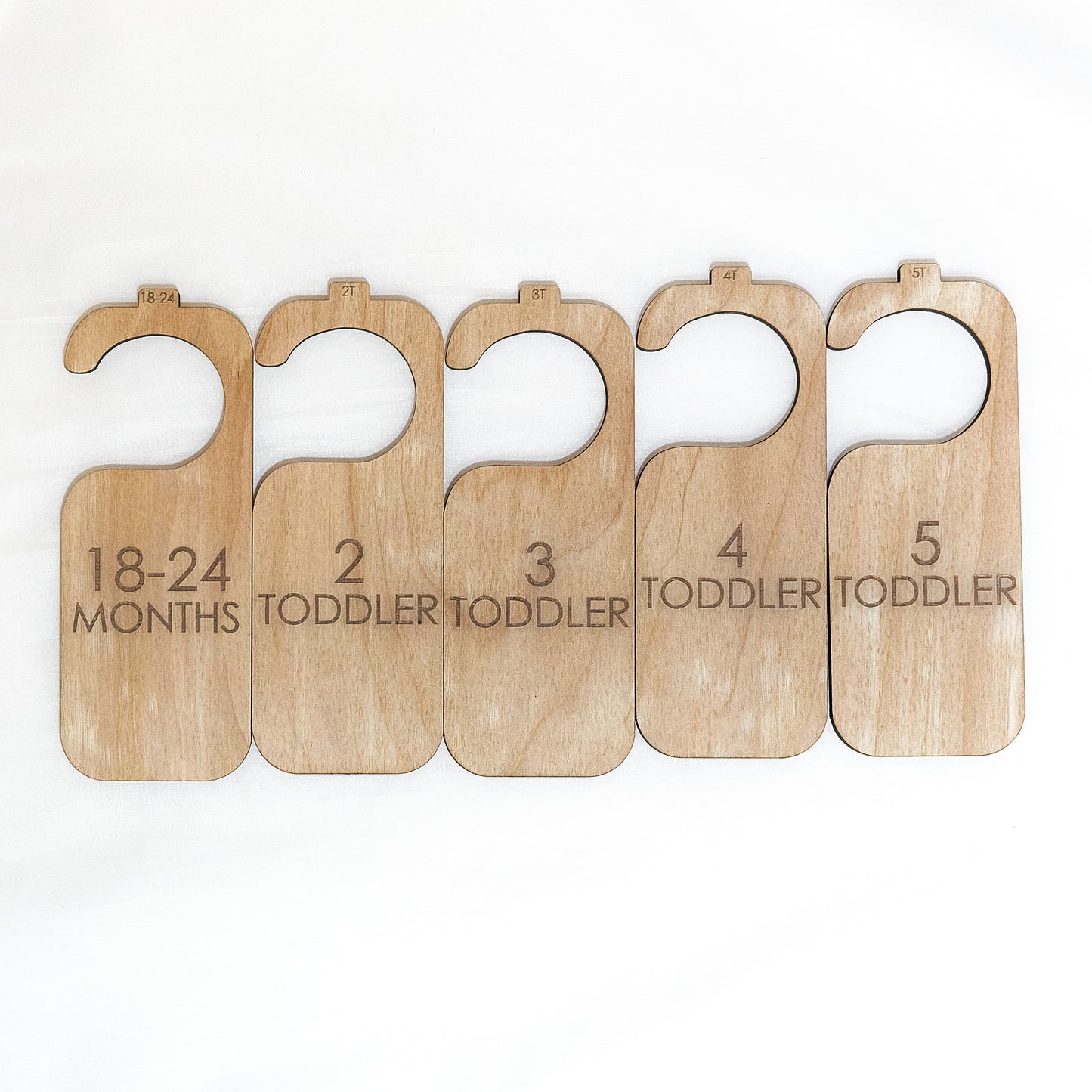 Simple Wooden Baby Hanger Dividers