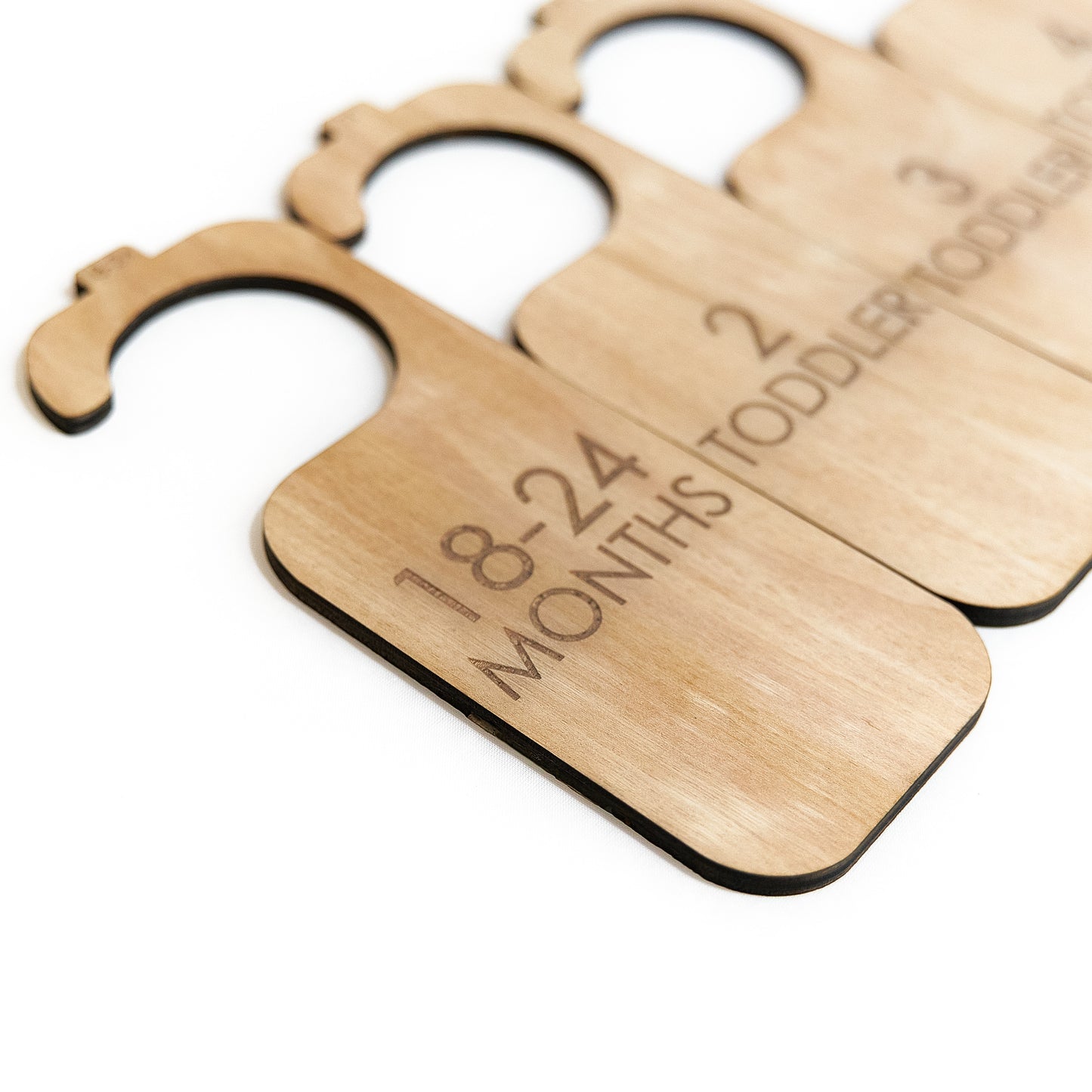 Simple Wooden Baby Hanger Dividers