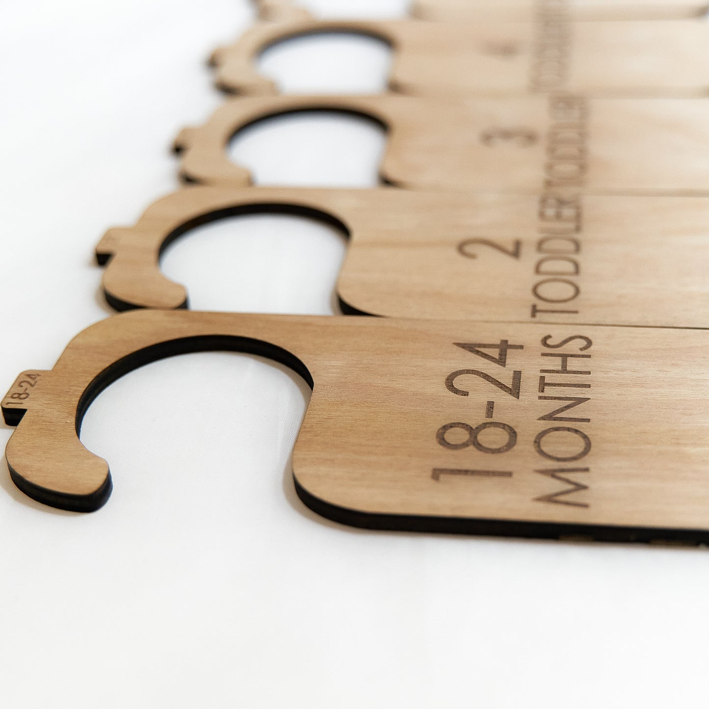 Simple Wooden Baby Hanger Dividers