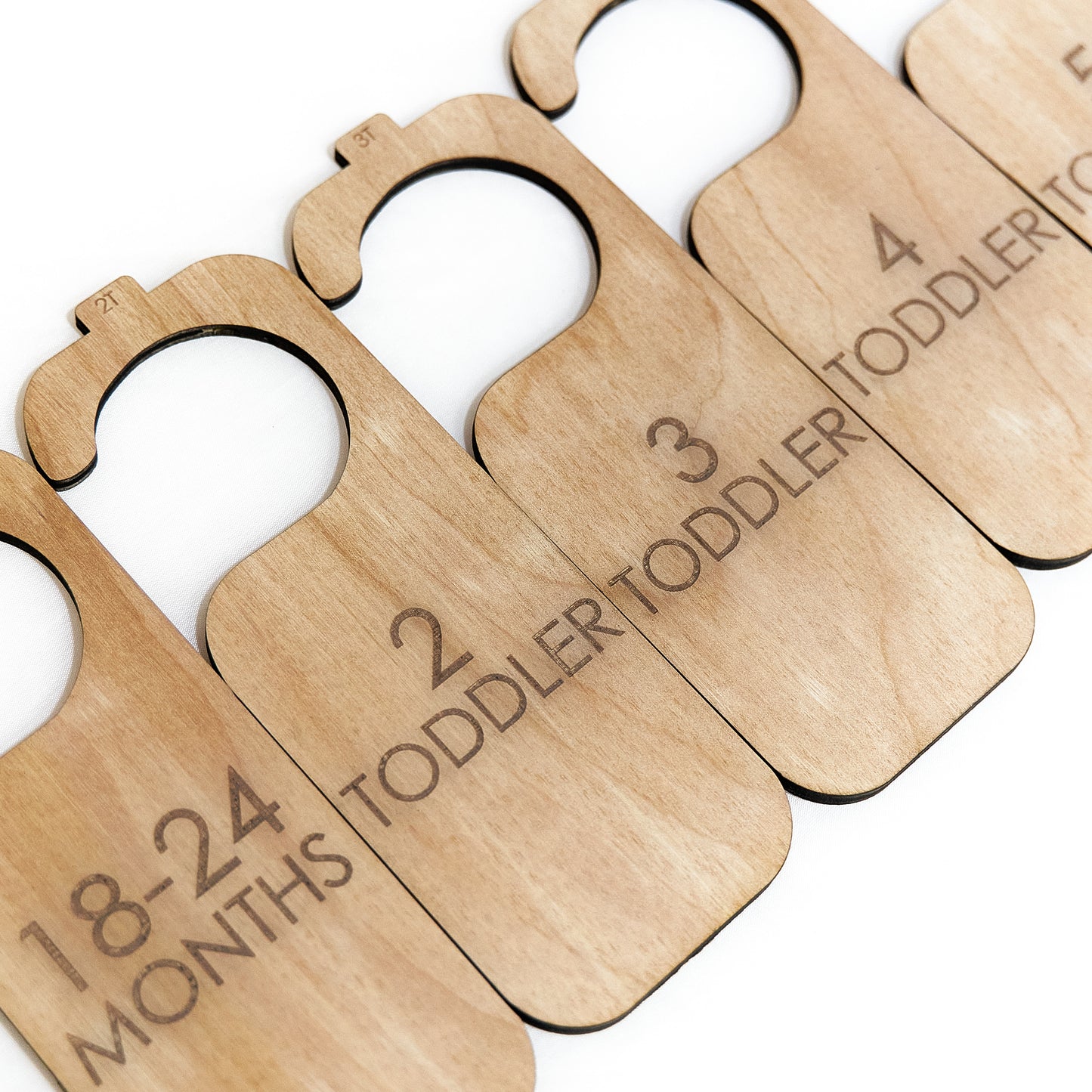 Simple Wooden Baby Hanger Dividers