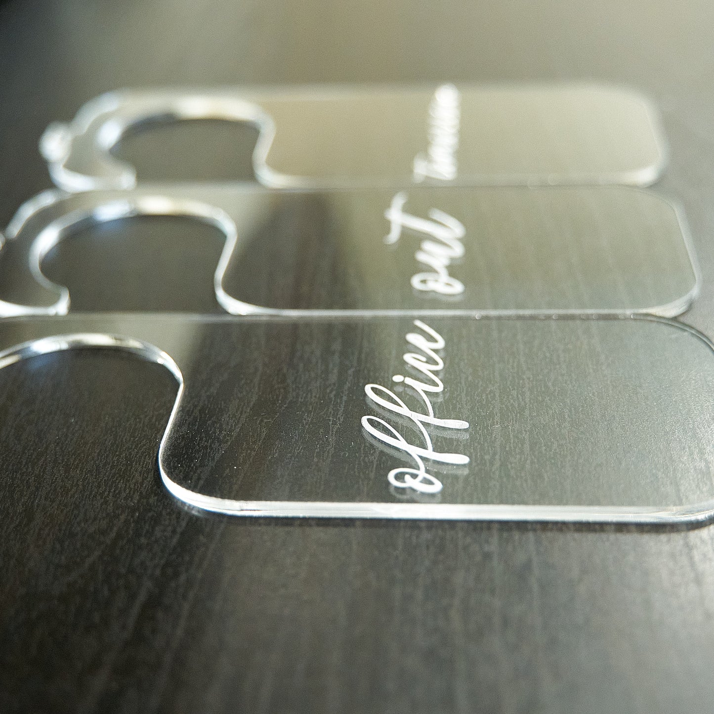 Custom Cursive Acrylic Hanger Dividers