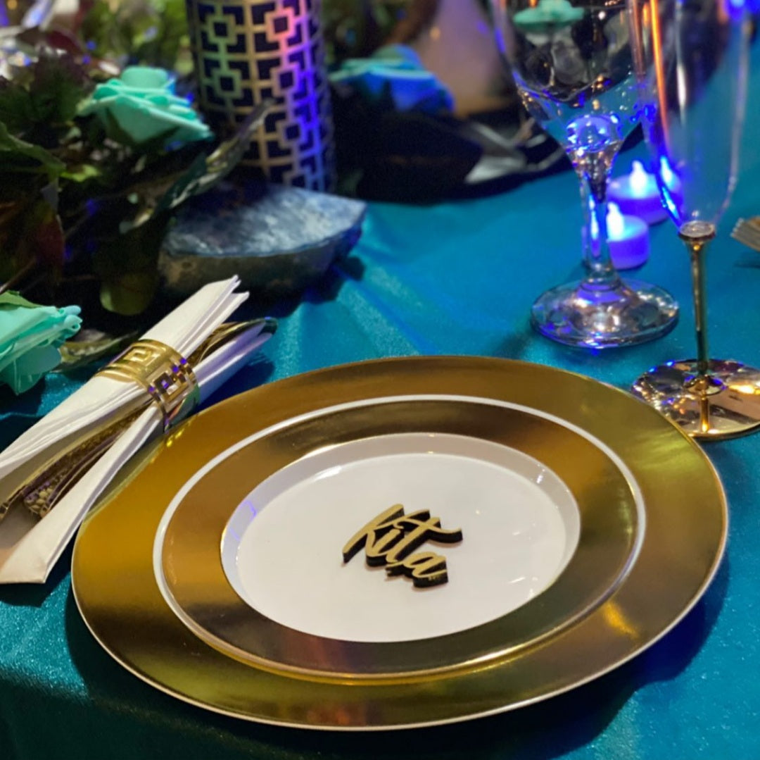 Wood Name Place Cards