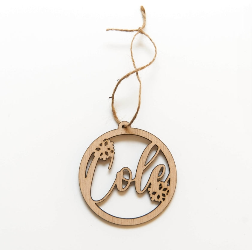 Custom Name Ornament