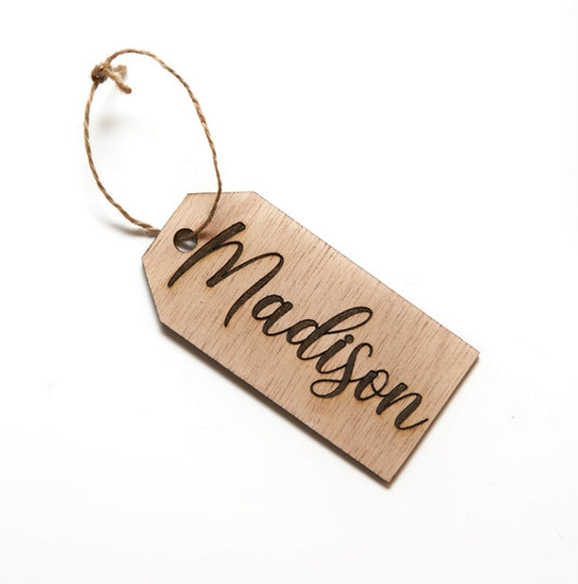 Engraved Name Stocking Tag