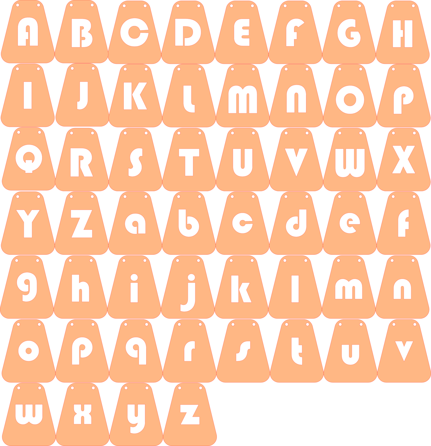 Acrylic Groovy Name Banner