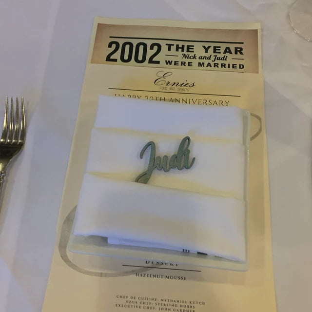 Wood Name Place Cards