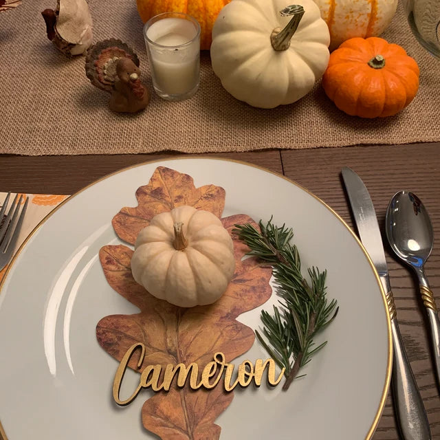 Wood Name Place Cards