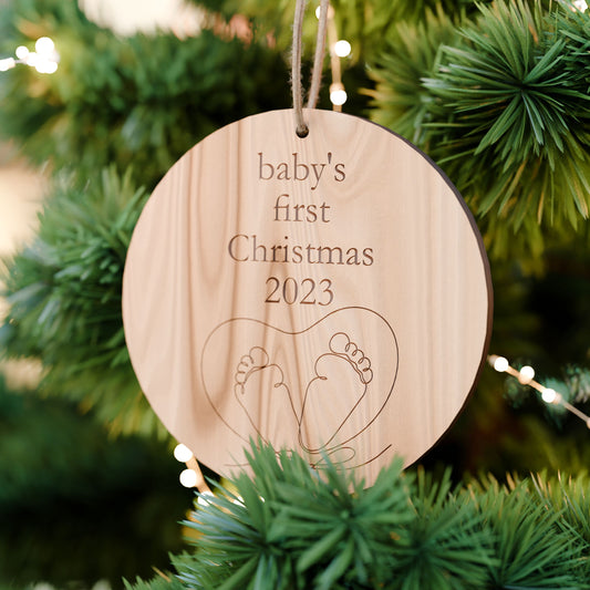 Baby's First Christmas Tiny Toes Ornament