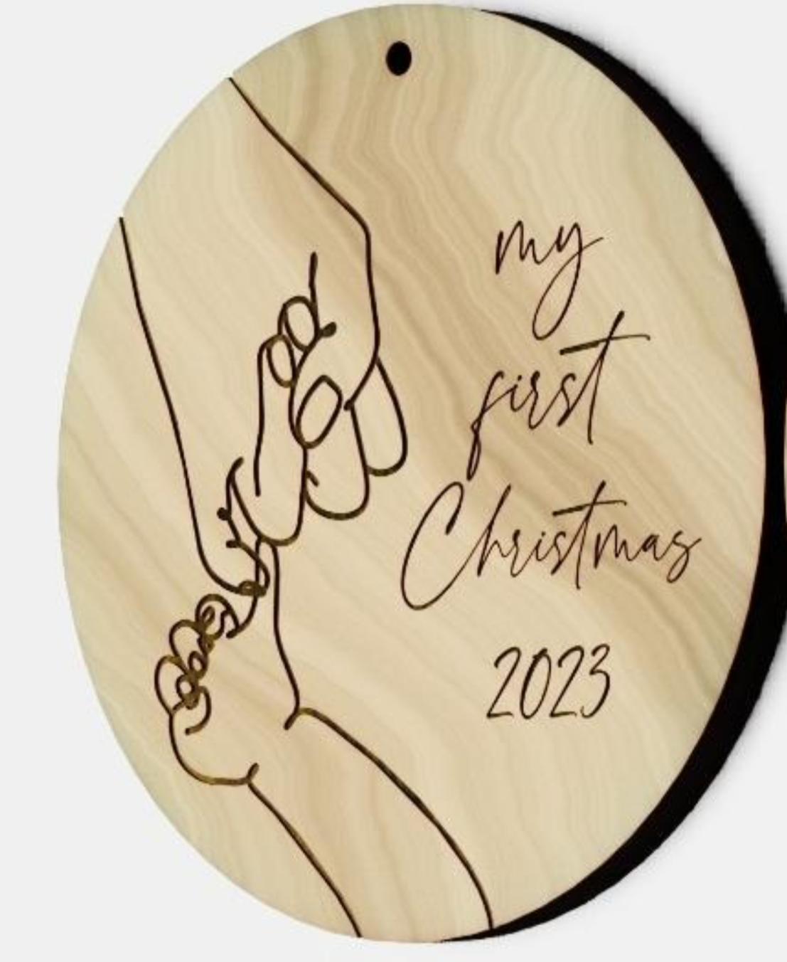 Baby's First Christmas Pinky Promise Ornament
