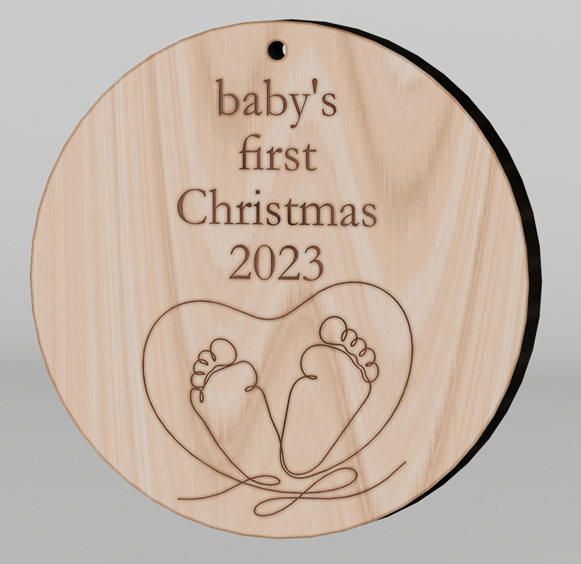 Baby's First Christmas Tiny Toes Ornament