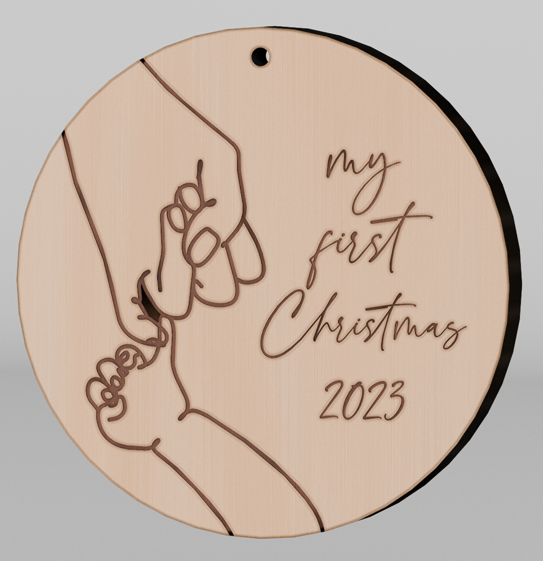 Baby's First Christmas Pinky Promise Ornament