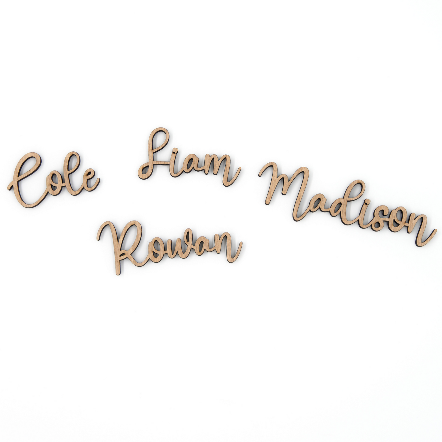 Modern Cursive Guest Name Place Cards