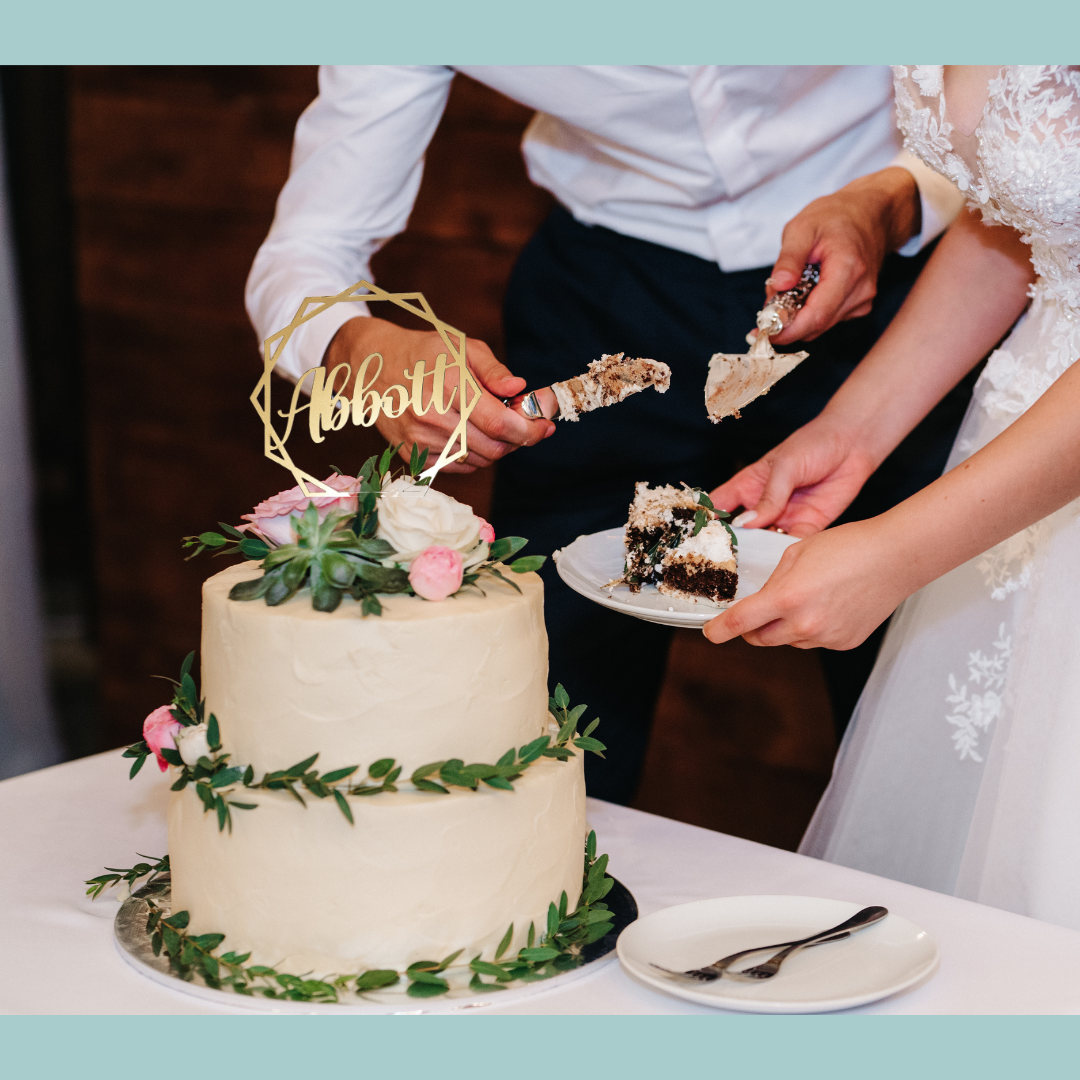 Geometric Cake Topper