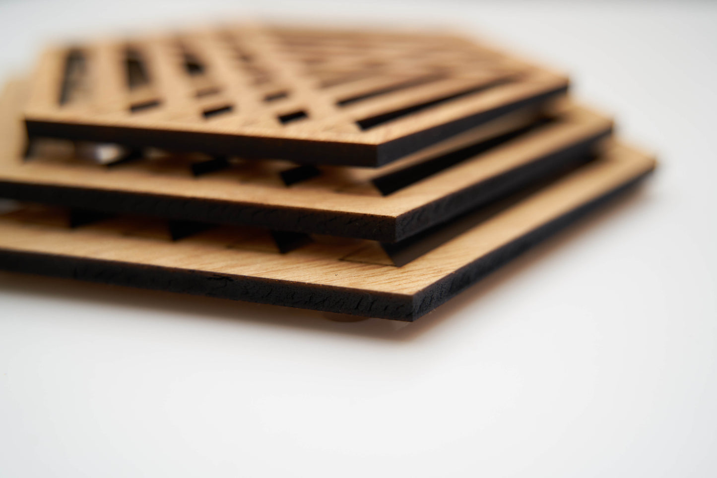 Wooden Trivet Hot Pad Set