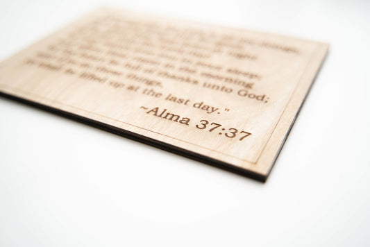 Engraved Quote or Scripture Plaque