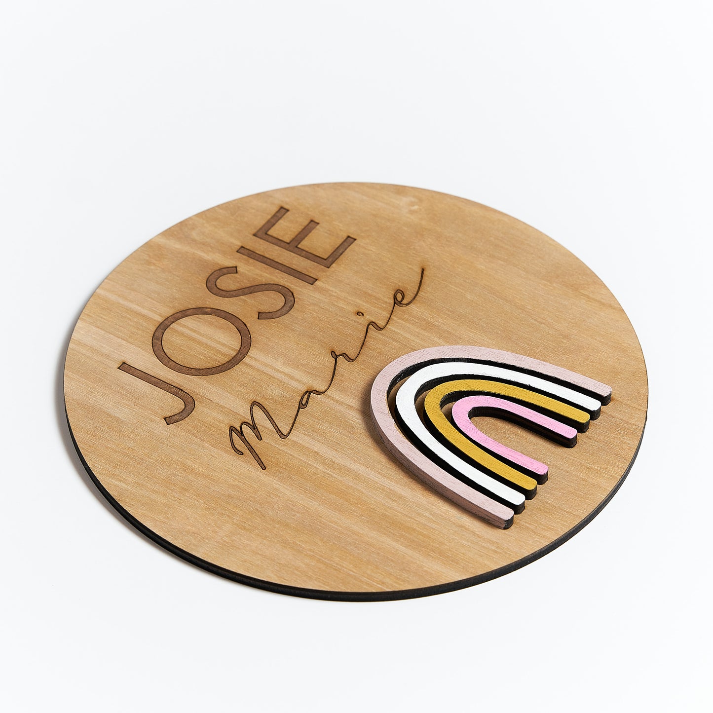 Circle Rainbow Name Sign