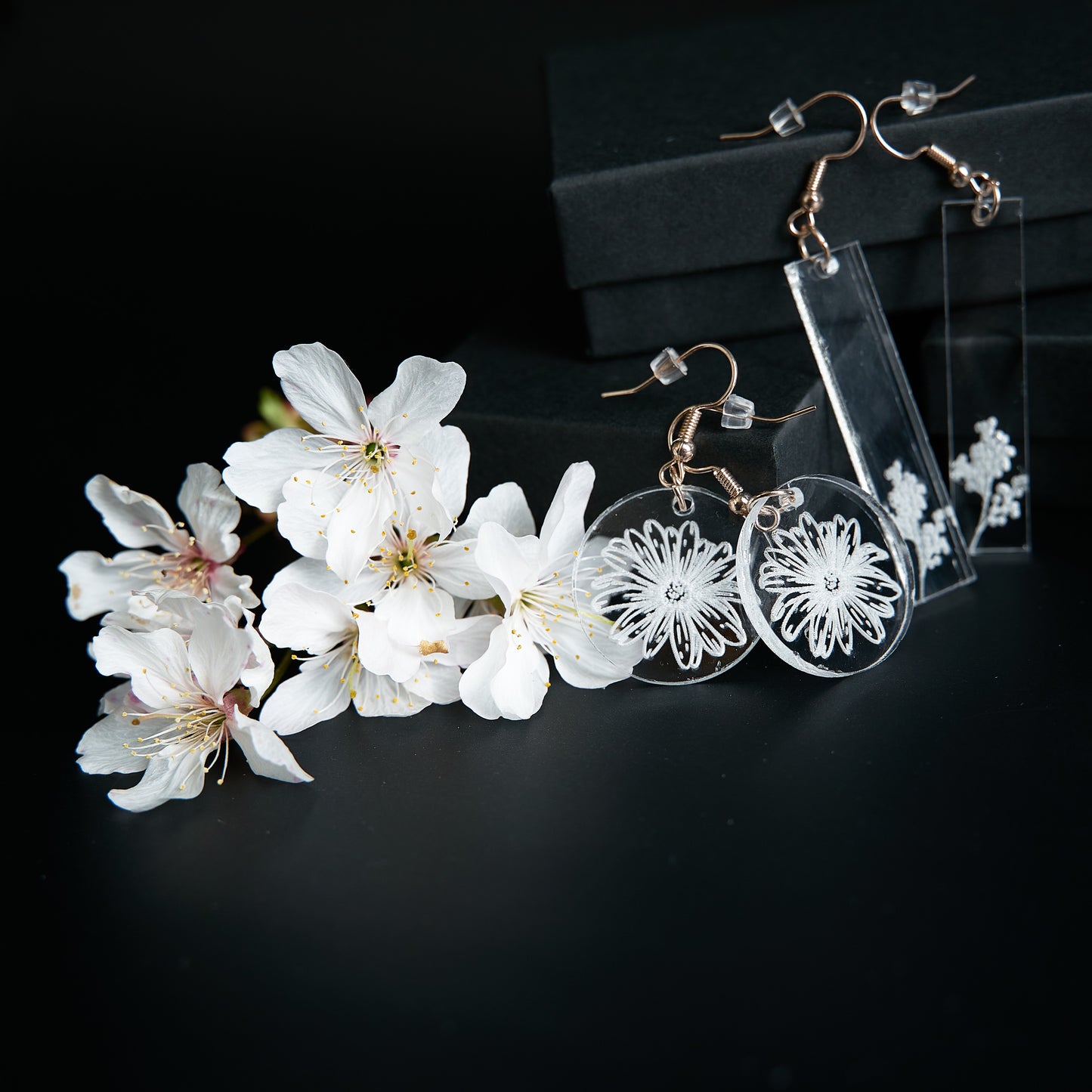 Dainty Daisies Acrylic Earrings