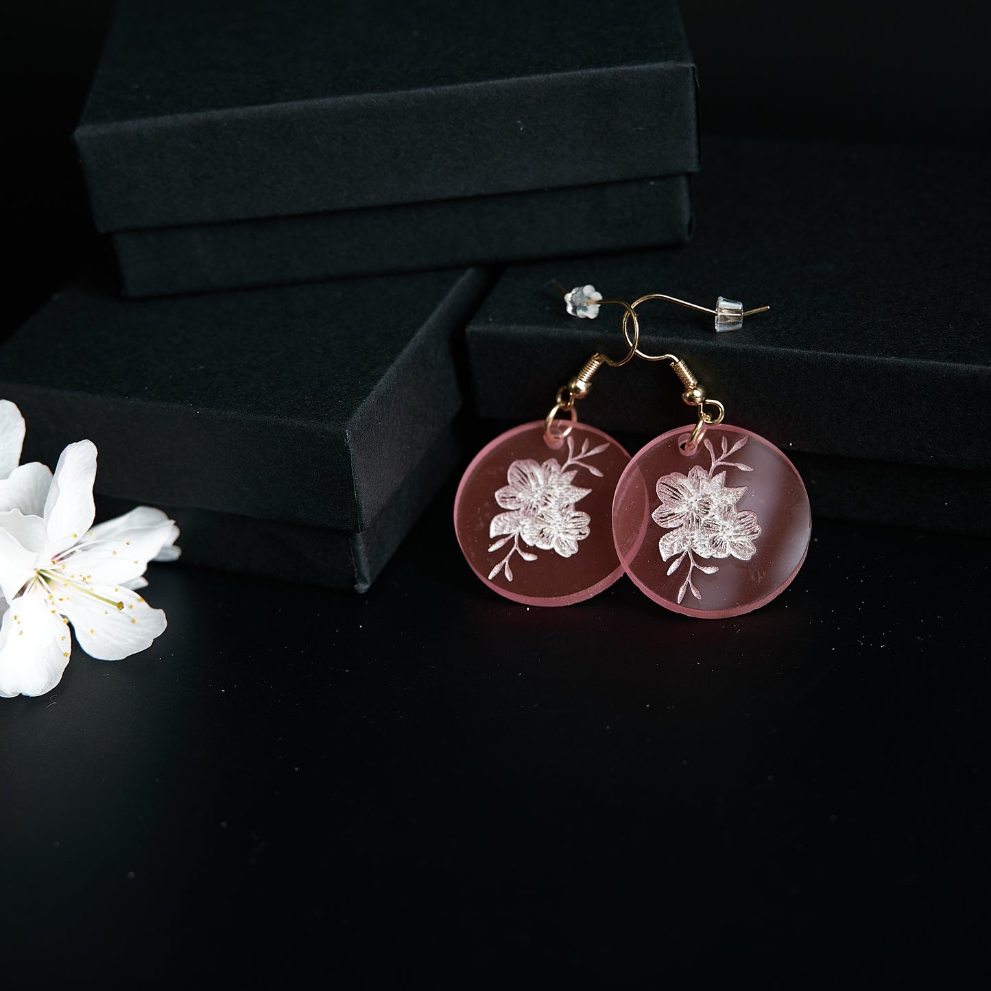 Lovely Bloom Acrylic Earrings
