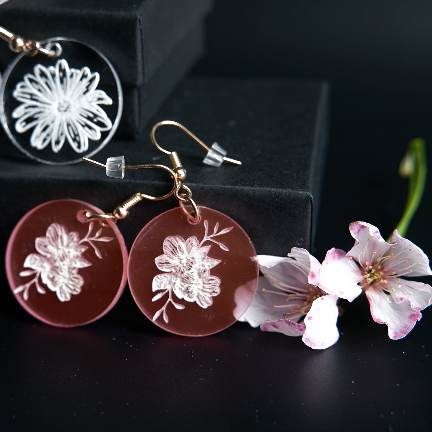 Lovely Bloom Acrylic Earrings