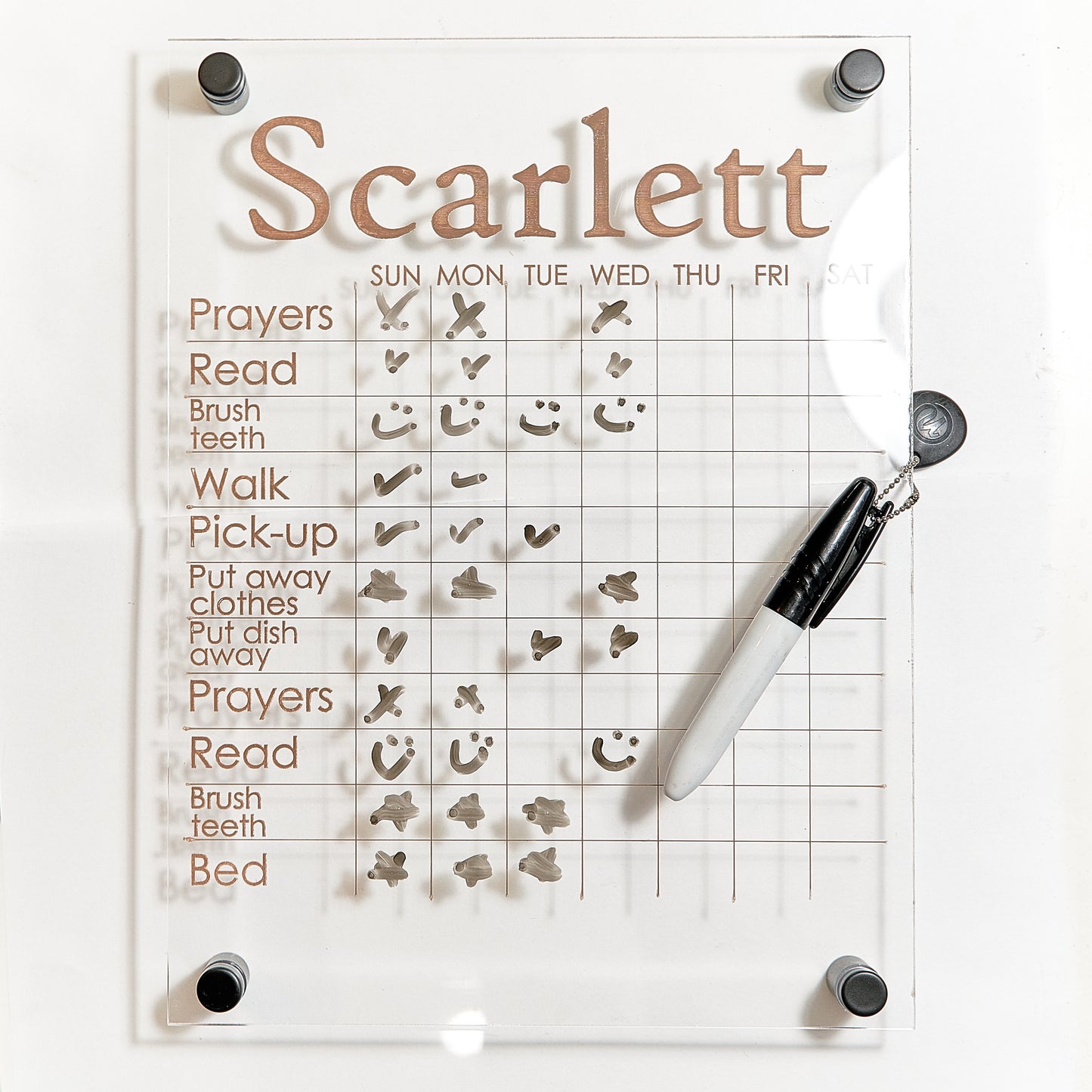 Dry-Erase Custom Chore Charts